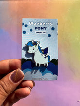 Load image into Gallery viewer, Sweet Blueberry Pony Enamel Unicorn Pin
