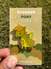 Load image into Gallery viewer, Sweet Avocado Pony 🥑Unicorn Enamel Pin
