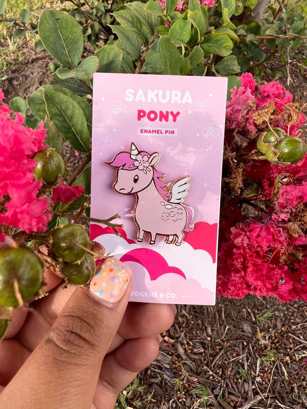 Sweet Sakura Pony 🌸 Enamel Pin Unicorn Pin