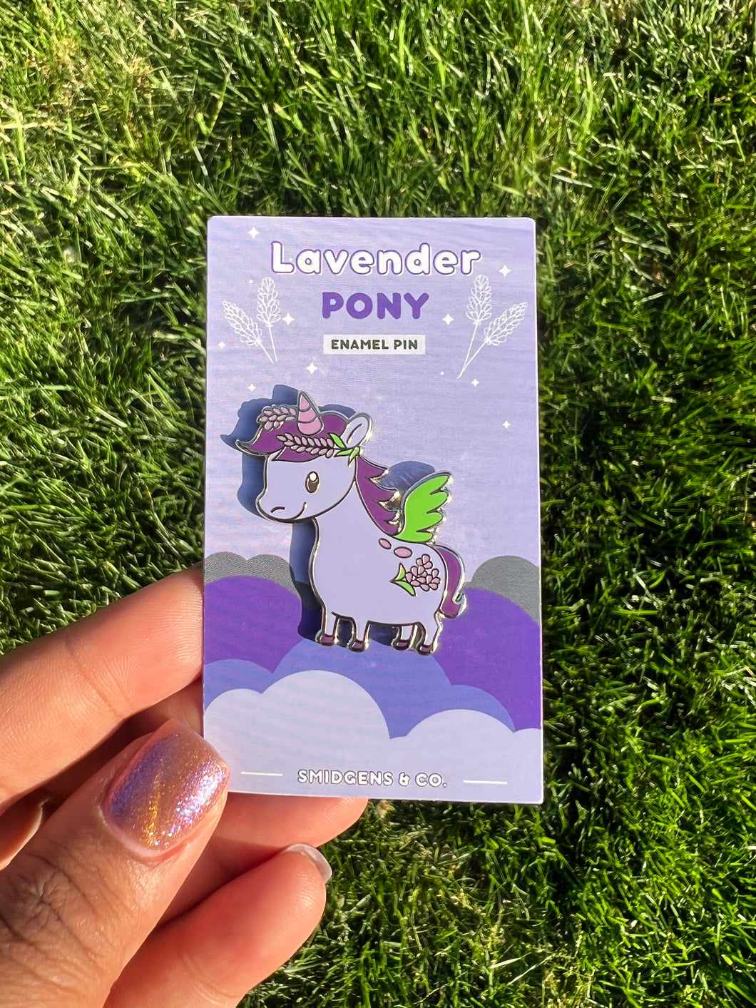 Sweet Lavender Pony Enamel Unicorn Pin